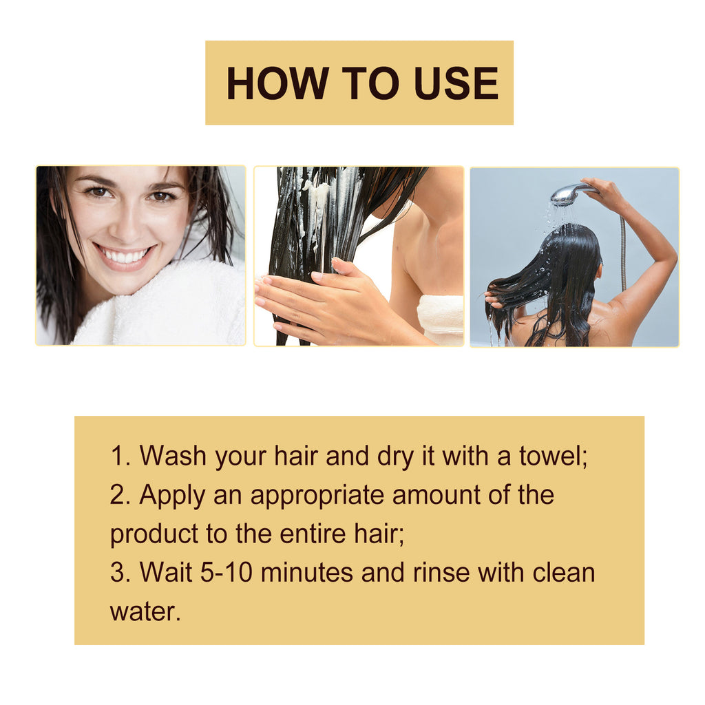 Maca Essence Repair Collagen, Repair Dry Short-Tempered Knot Hair Strong Moisturizing Smooth Hair Film