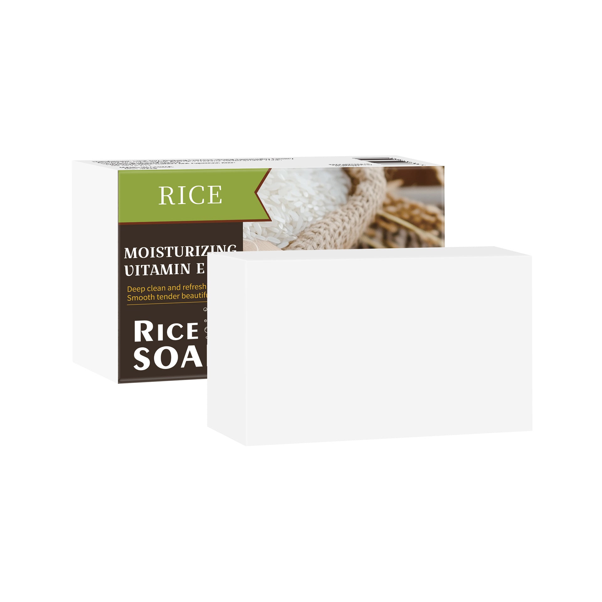 Turmeric Soap Rice Soap VC Handcrafted Cold-Pressed Soap for Cleansing Bathing and Face Washing