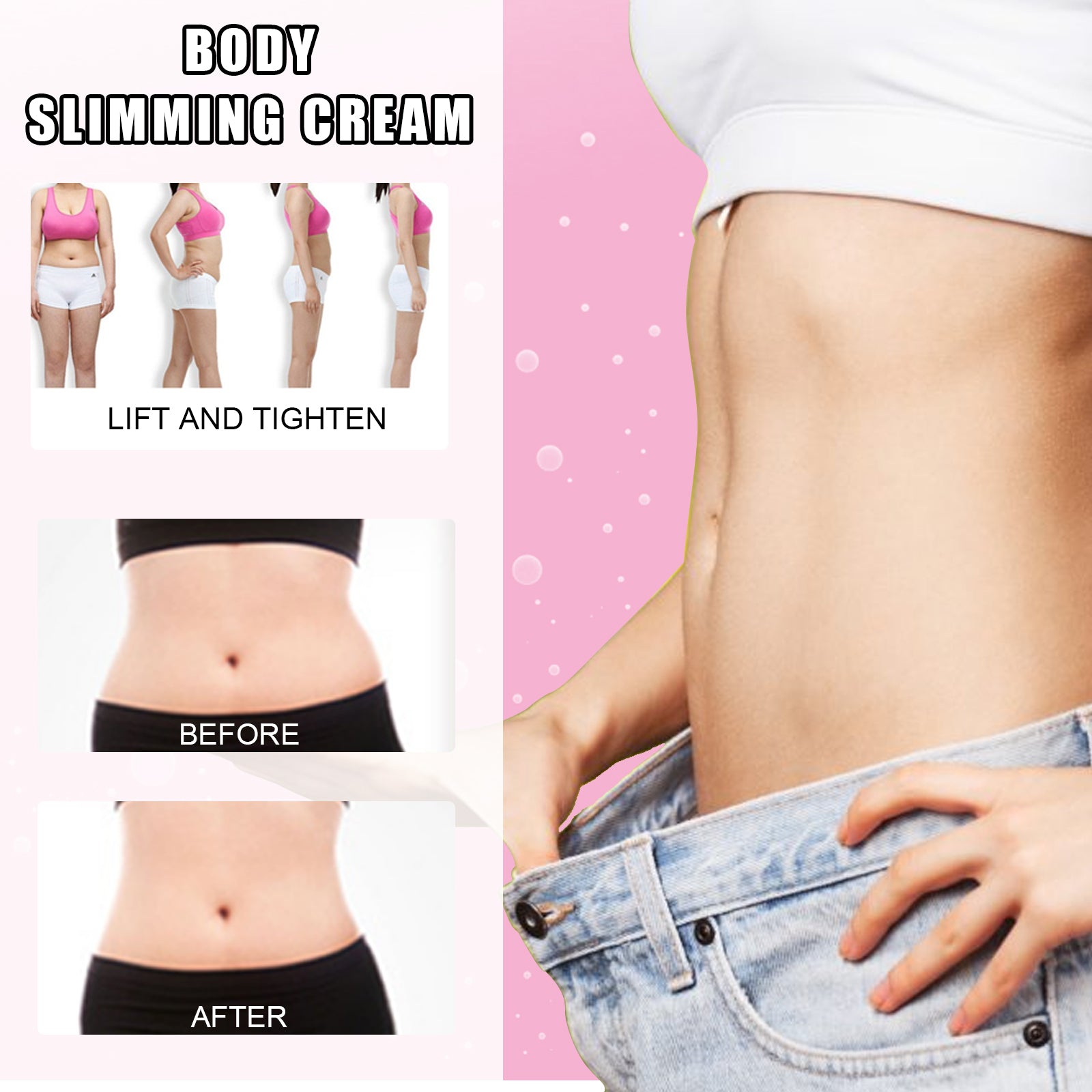 Body Slimming Cream, Massaging Sculpting Firming Nourishing Tender Skin Slim Body Cream