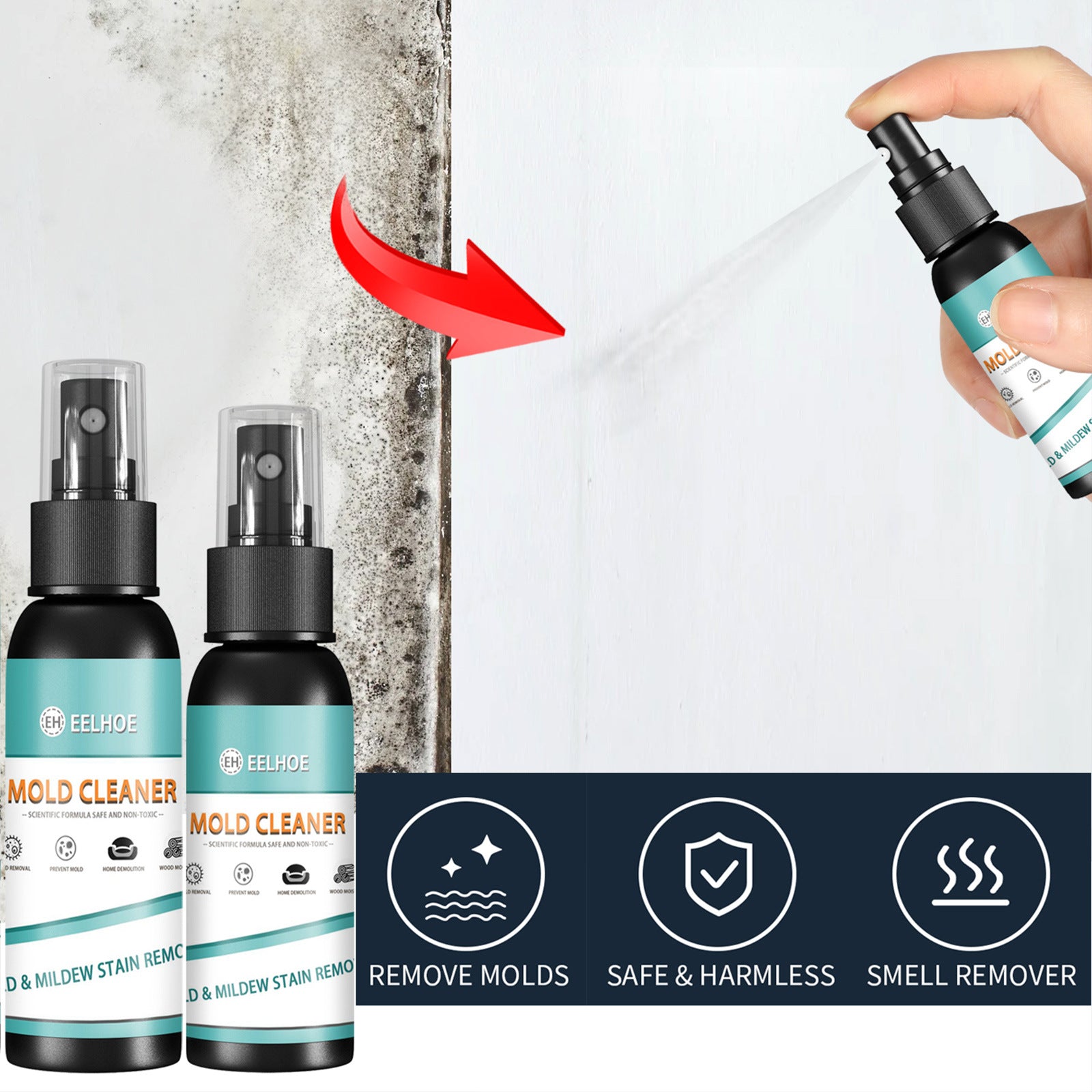 Mildew Remover, Furniture Tile Floor Mildew Remover, Wall Mildew Remover