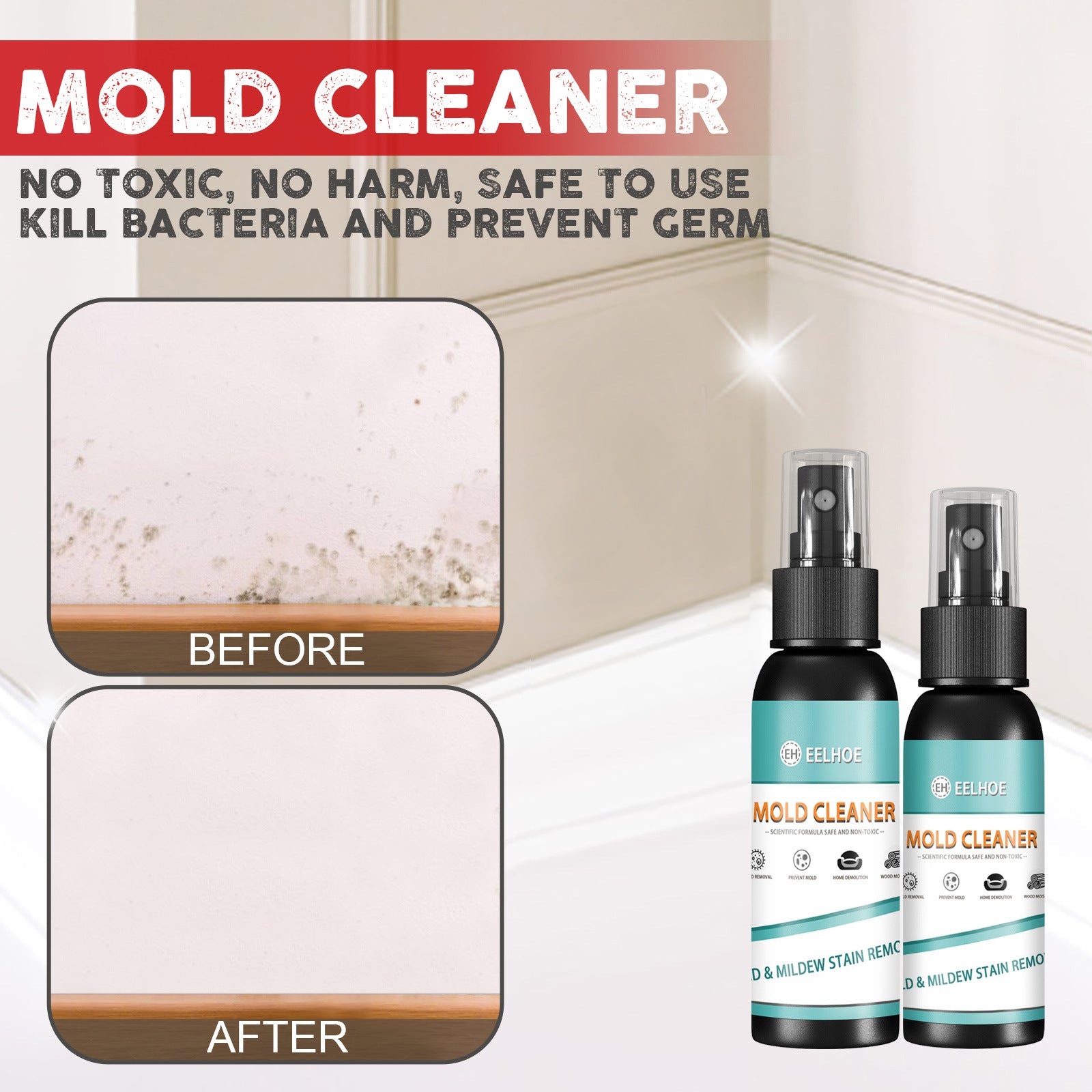 Mildew Remover, Furniture Tile Floor Mildew Remover, Wall Mildew Remover