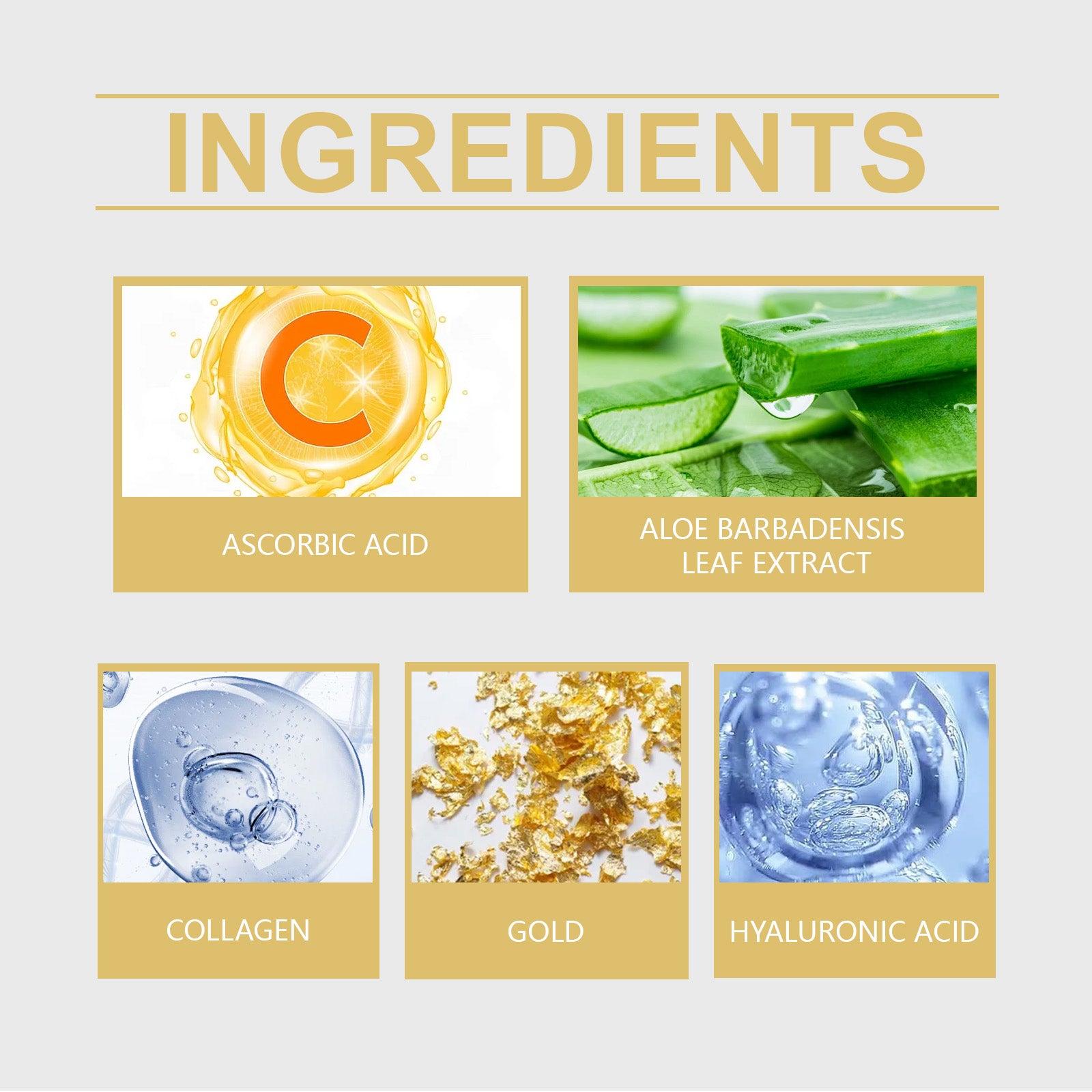 OUHOE Gold Facial Cleansing Mask, Moisturizing Daily Skin Care Moisturizing Facial Tear Hydrating Mask