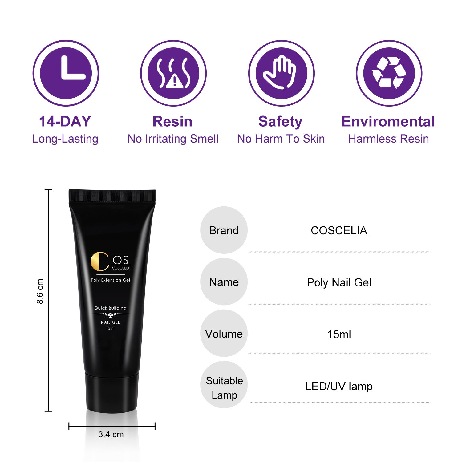 New 6 Color Gift Box With Temperature Change Gradient Extension Glue Nail Shop Manicure Painless Paper-Free Extension Glue