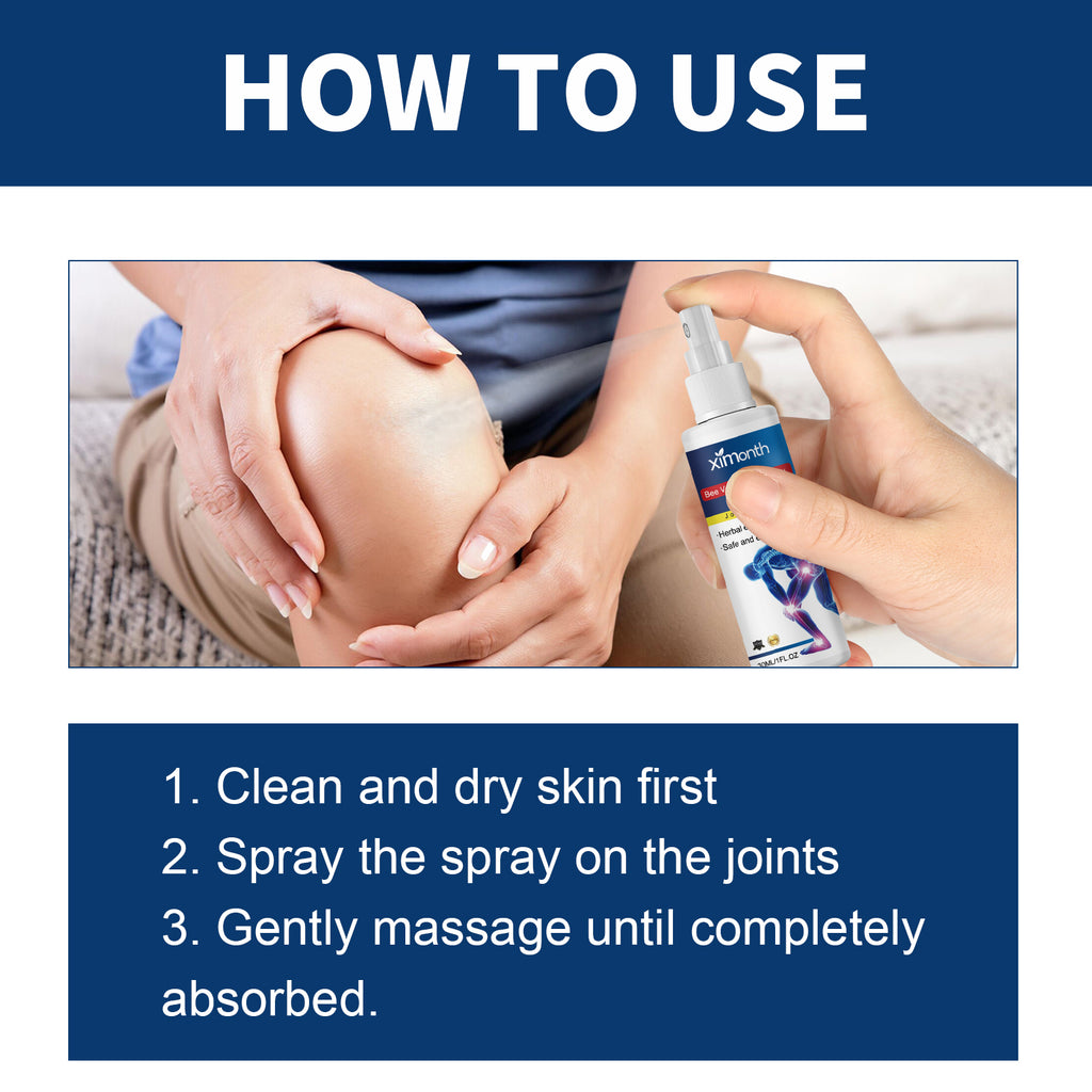 Ximonth Bee Venom Joint Care Spray Relieves Shoulder, Neck, Lumbar Spine, Knee Pain Joint Body Care