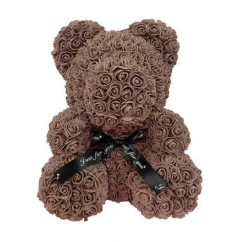 Heart hugging rose bear simulation bouquet as a birthday gift for teddy bears