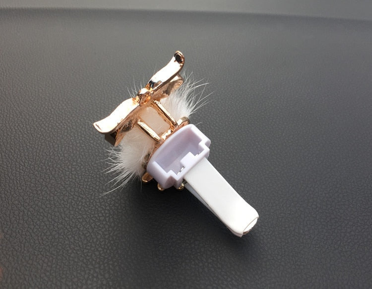 1Pcs Crystal Owl Car Air Freshener Auto Outlet Perfume Clip Interior Accessories Car-styling Vent Solid Fragrance Diffuser