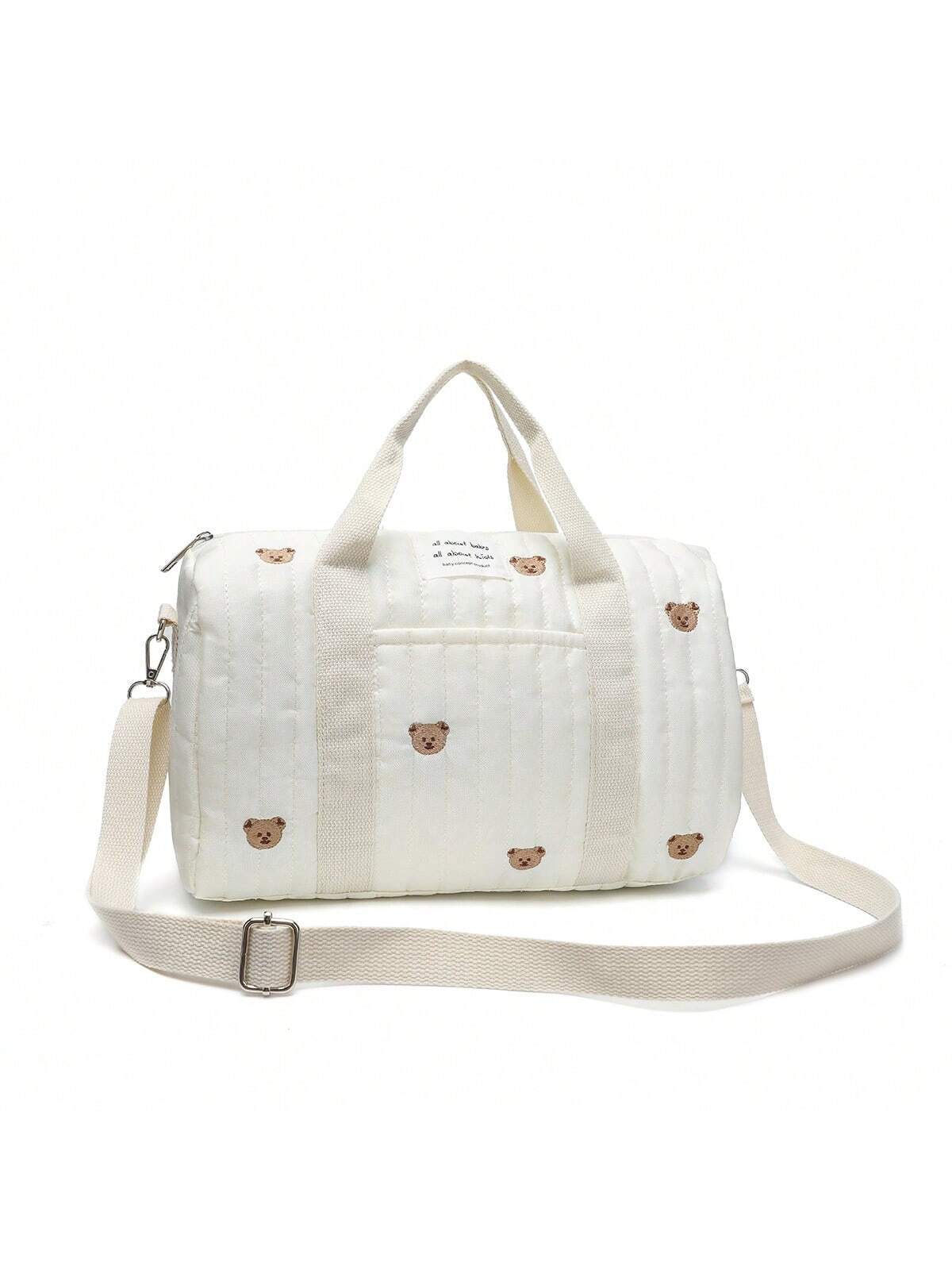 Embroidered Travel Bag Large Capacity Luggage Bag Lightweight Carry-on Handheld Shoulder Bag Boston Bag