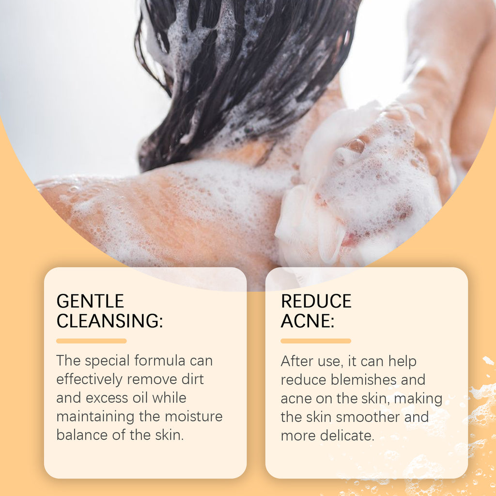 OUHOE  Deep Clean Body Soap Skin Moisturizing Soap Rich Foam Fragrance Body Care