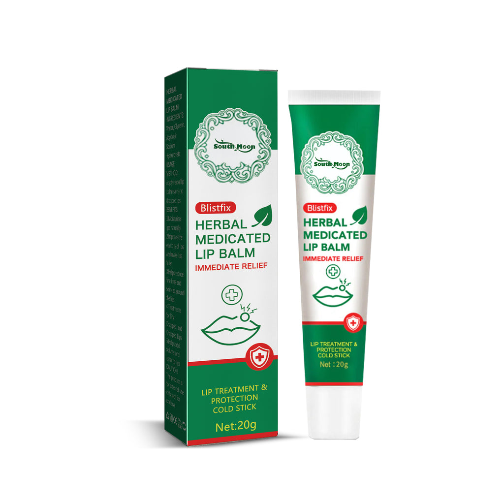 Herbal Medicated Lip Balm, Repair Lips Prevent Dry Crack Remove Dead Skin And Moisturize Care Lip Balm
