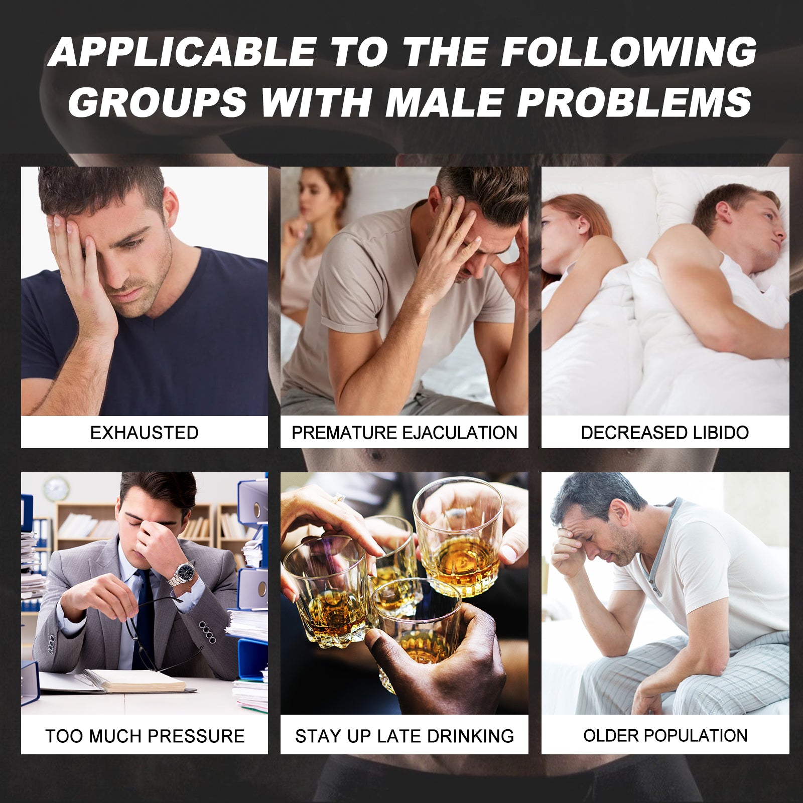 Men's Supplement To Reduce Fatigue, Relax, Enhance Pleasure And Last Longer