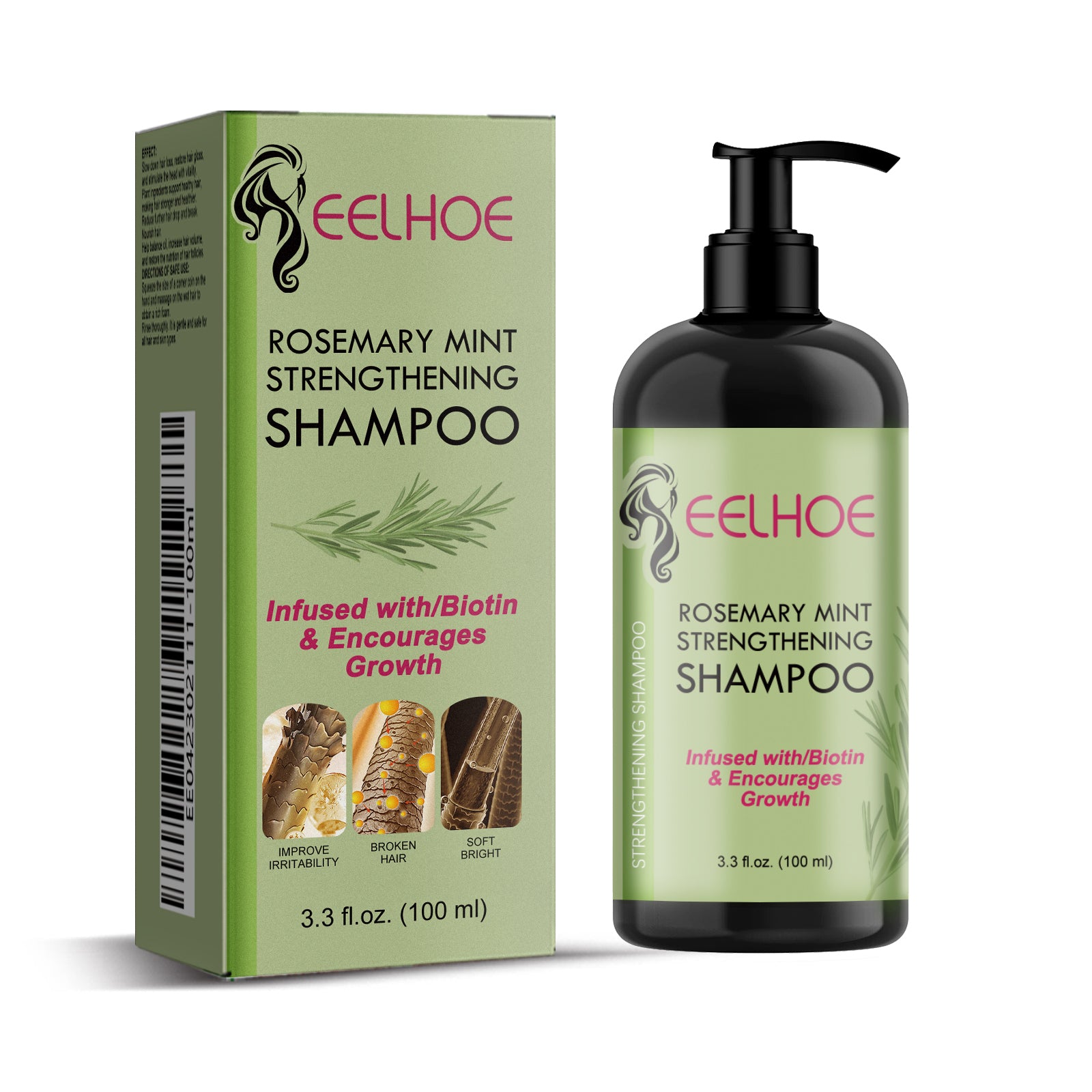 EELHOE Hair Enrichment Essence, Moisturizes Hair Repair Hair Root Thickening Hairline Strengthening Hair Treatment Essence