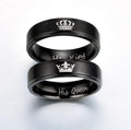 Her King his Queen Crown couple Ring