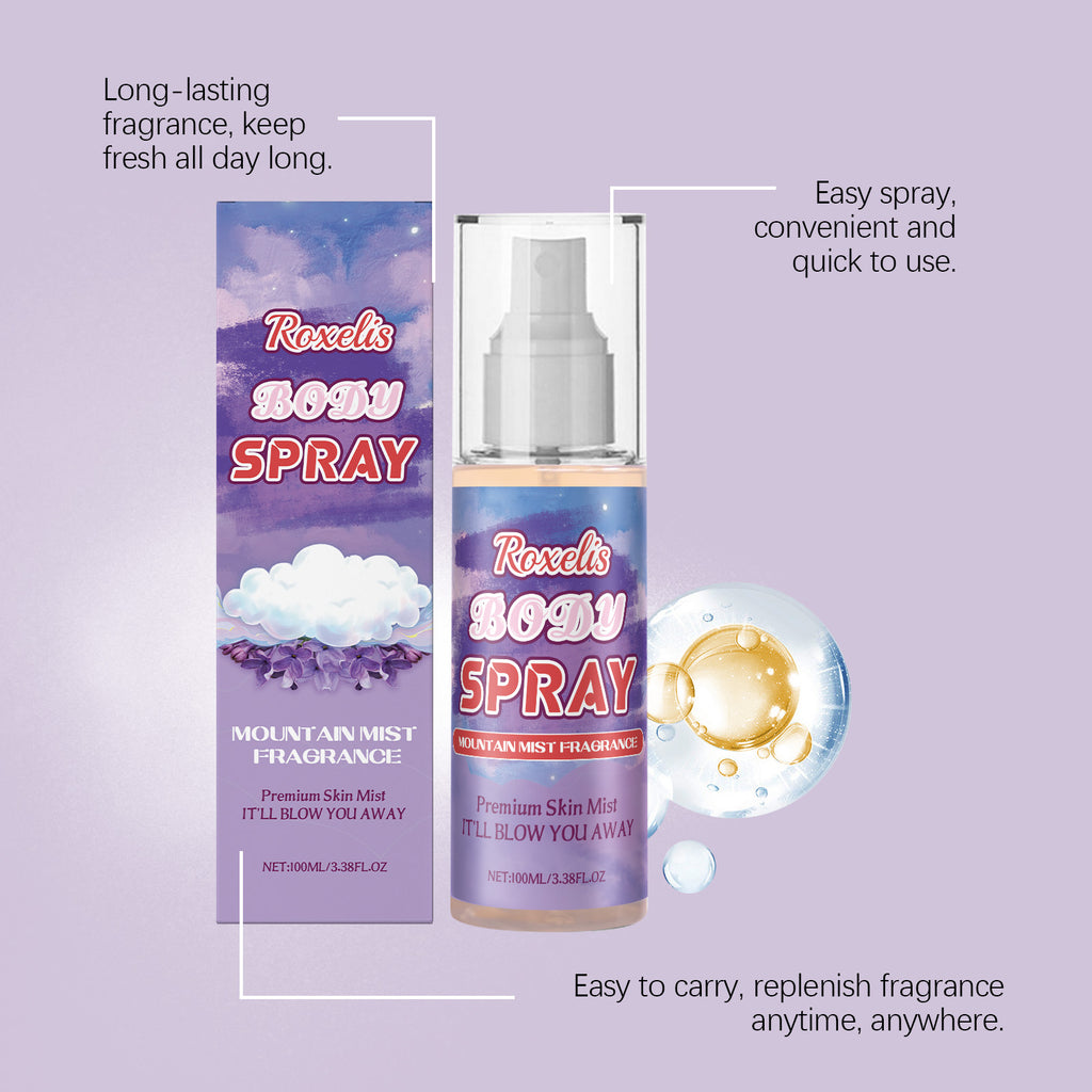 Roxelis Mountain Mist Atmosphere Perfume Spray Niche Fresh Fragrance Tone Soft And Elegant Long-Lasting Fragrance Body Fragrance Spray
