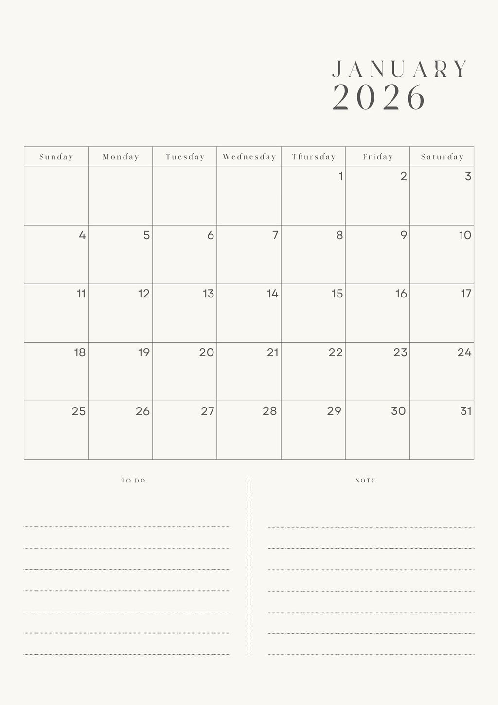 2026 Digital Visionary Planner - E-book Version (50 Pages)