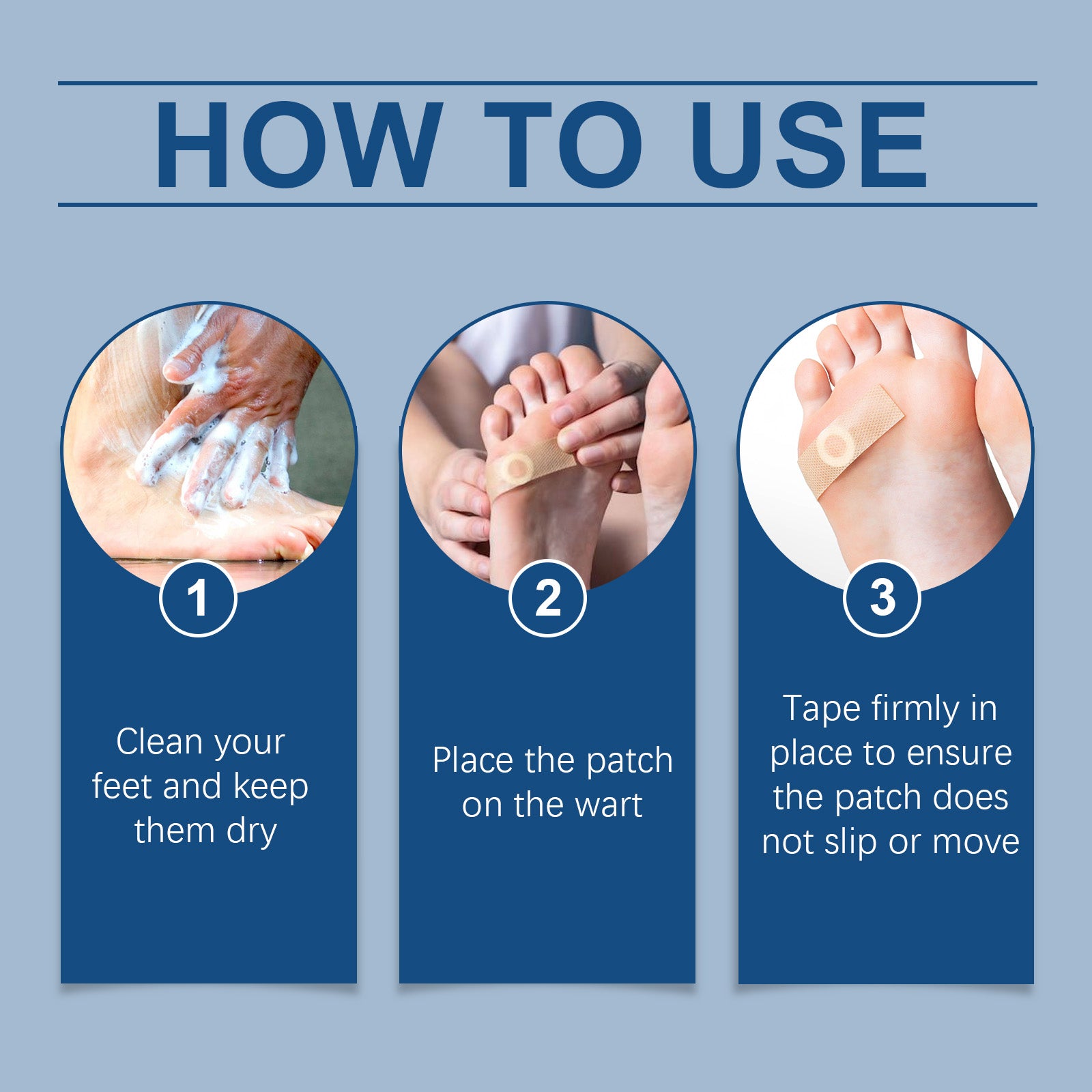 Wart Patch Foot Care Gentle Body Cleansing Smooth Skin Topical Wart Corns Patch