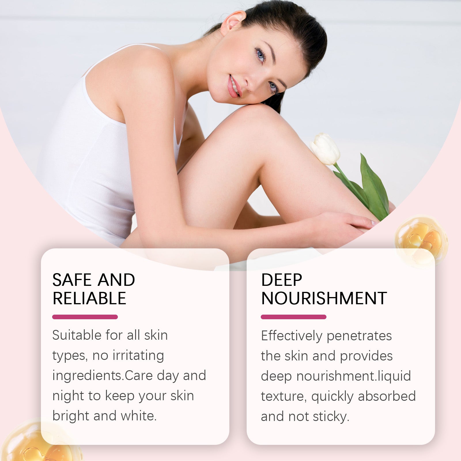 Ouhoe Knuckle Peeling Oil Body Whitening Concentrate, Deep Moisturizing And Nourishing Joint Peeling Body Care Essence