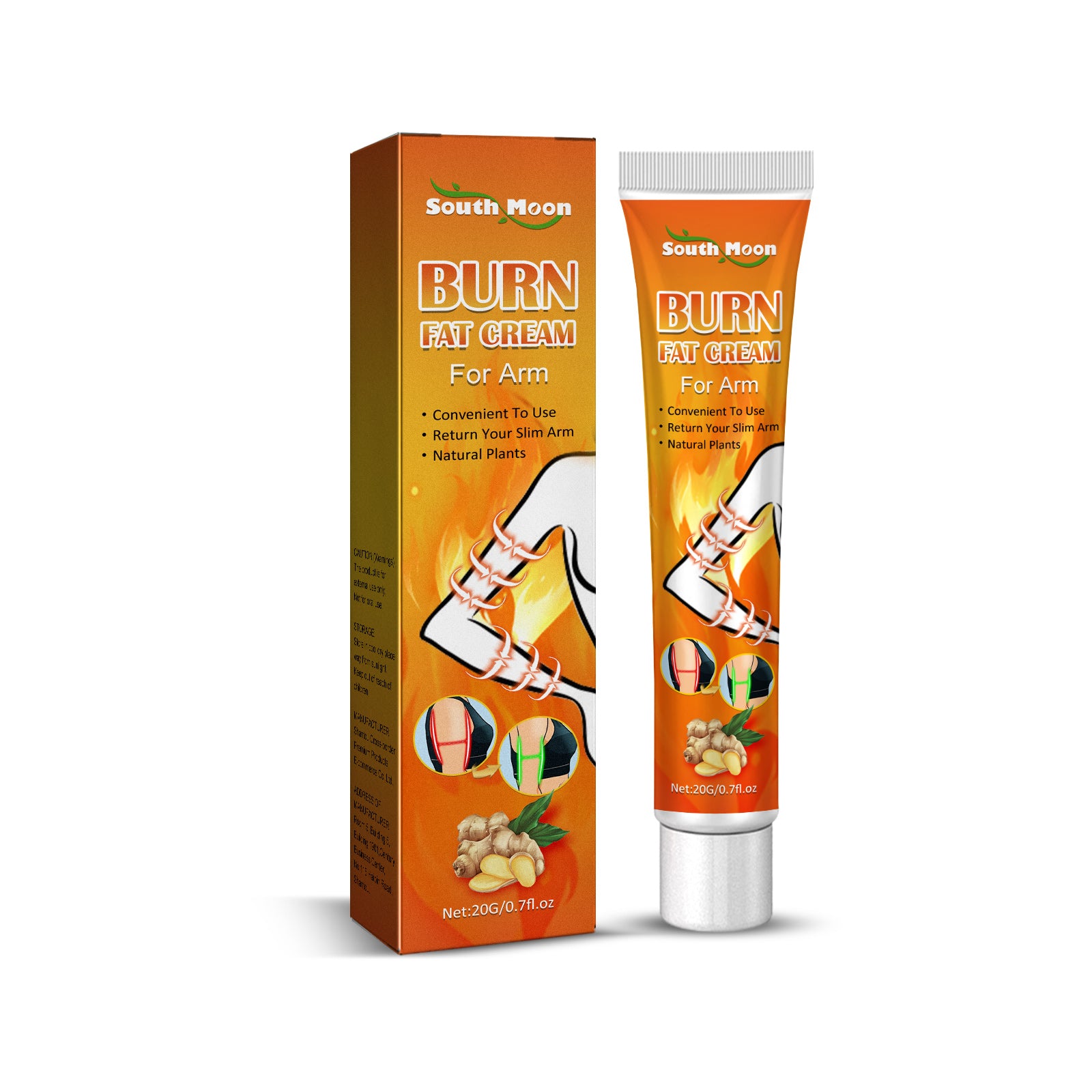 South Moon Burn Fat Cream For Arm, Nourishing Slimming Body Firming Arms Shaping Treatment Cream