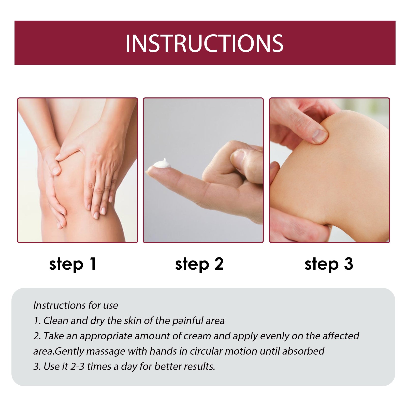 South Moon Pain Relief Cream, Relieve Joints Knees Cervical Vertebra Hands And Feet Soreness Body Care Cream
