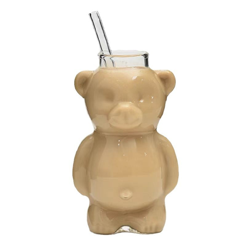Bear cup coffee cup cartoon glass cup