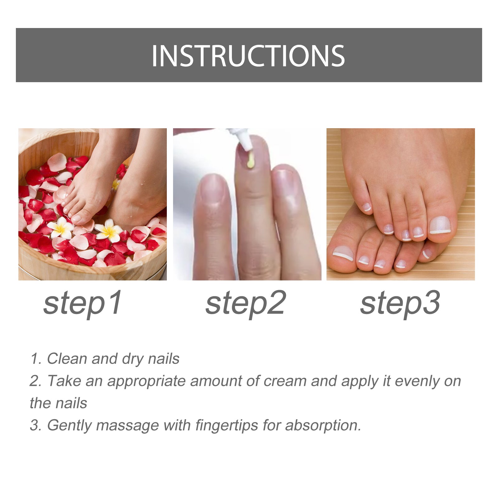 Nail Repair Cream Repair Grey Nails, Soft Nails, Thickening Nails, Pain Relief Nail Care Cream