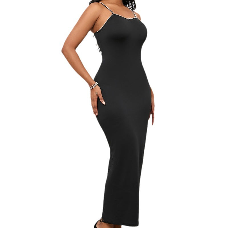 Handmade Beaded Body-Shaping Butt-Lifting Slimming Long Fitted Dress