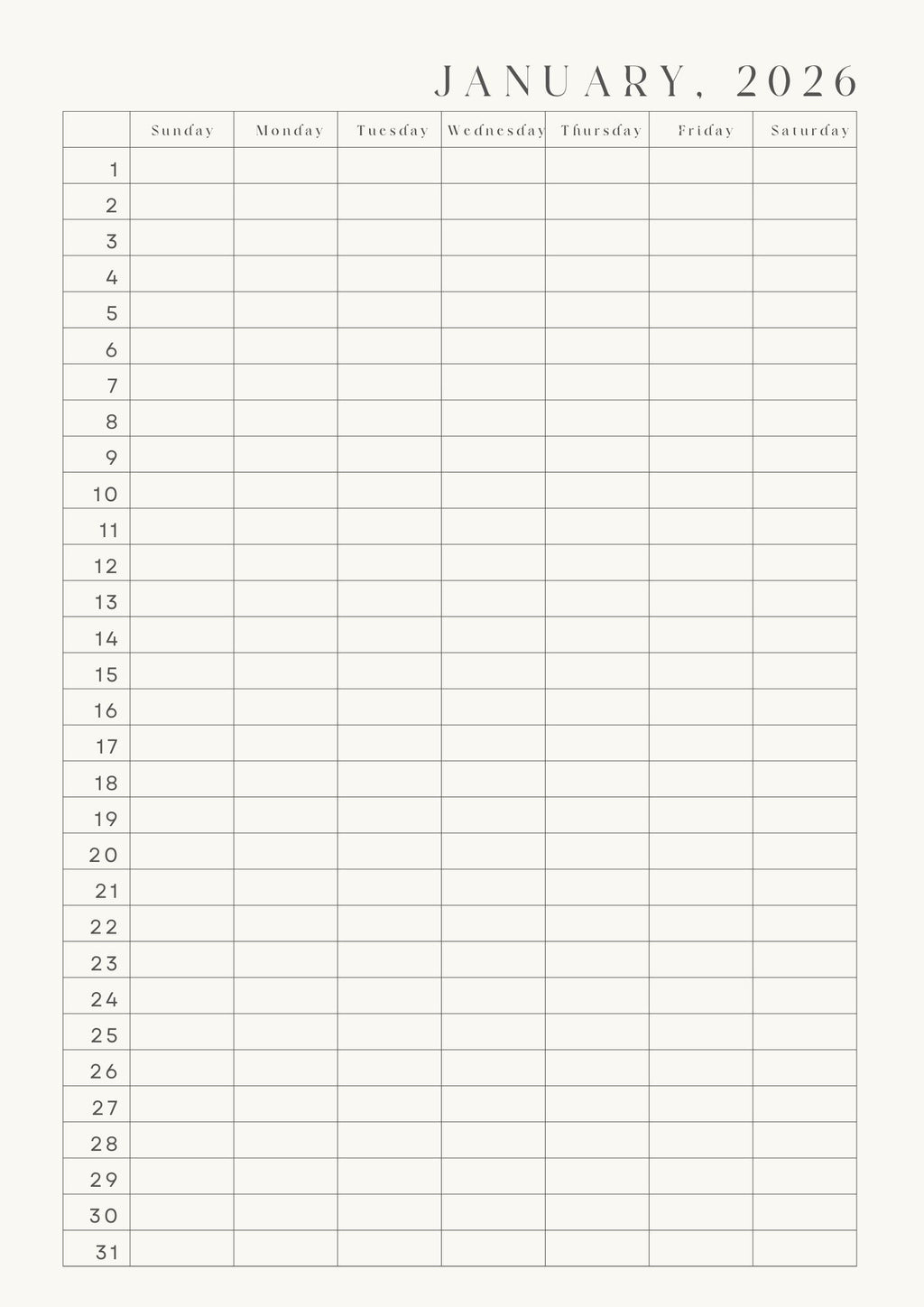 2026 Digital Visionary Planner - E-book Version (50 Pages)