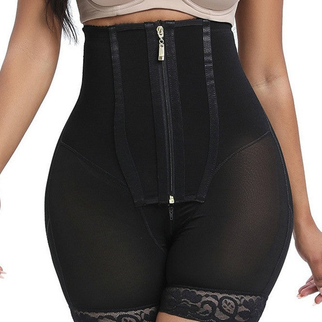 High-Waisted Button-Zip Tummy Control Pants  Body-Shaping and Butt-Lifting Pants