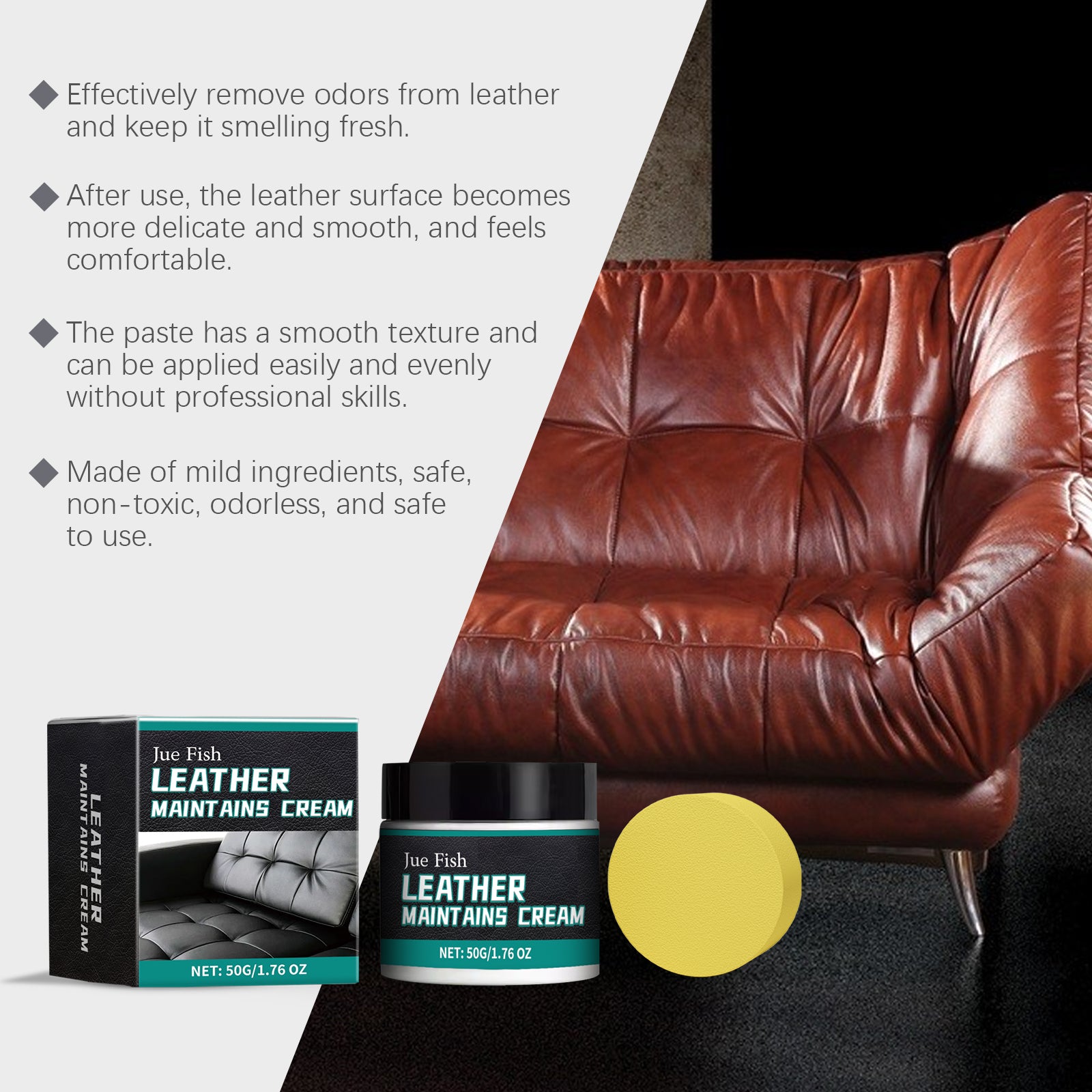 Leather Care Cream Furniture Leather Boots Coat Sofa Cleaning Care Polishing Leather Care