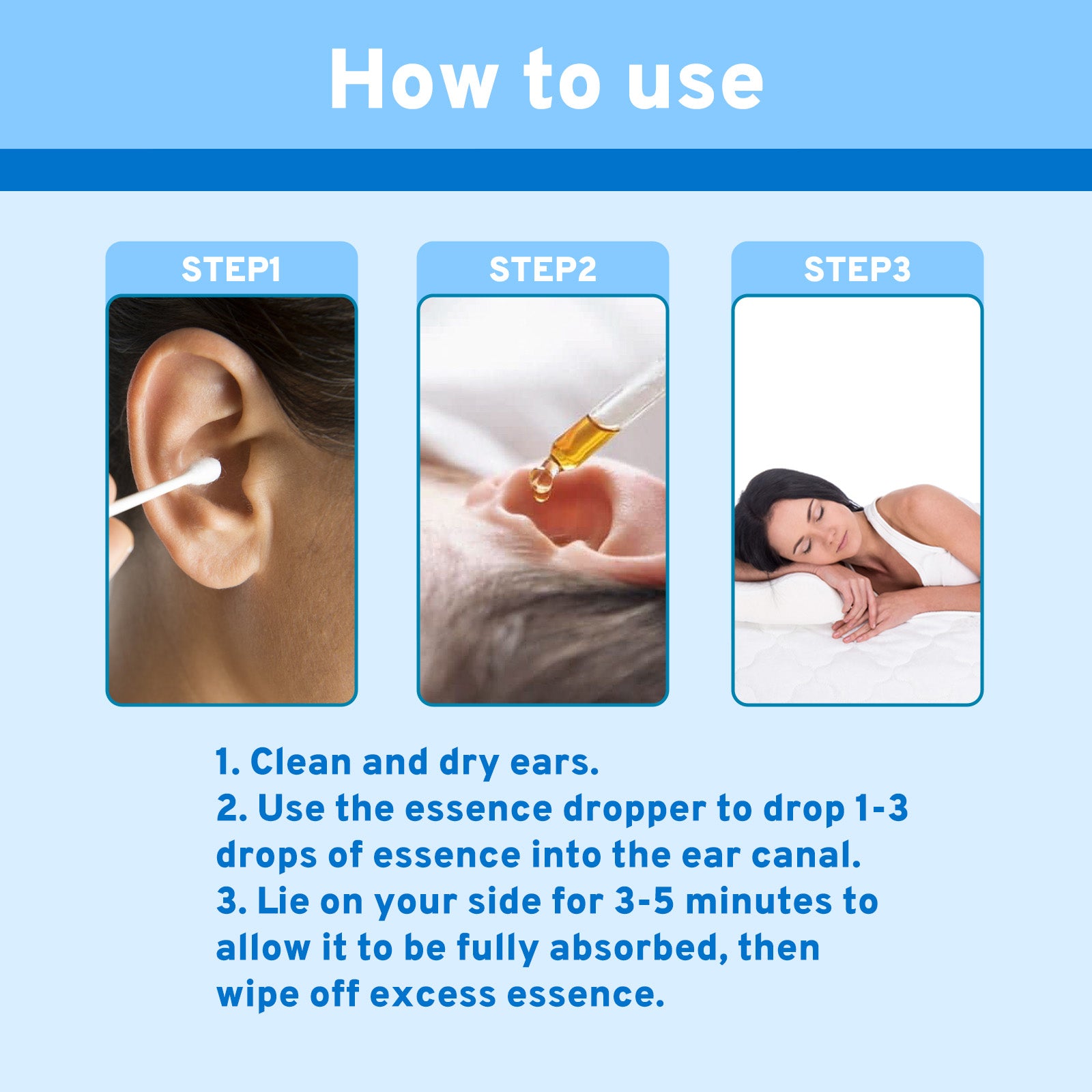 Tinnitus Care Solution For Relief Of Tinnitus, Back And Ear Discomfort Body Care Cleansing Ear Care Solution