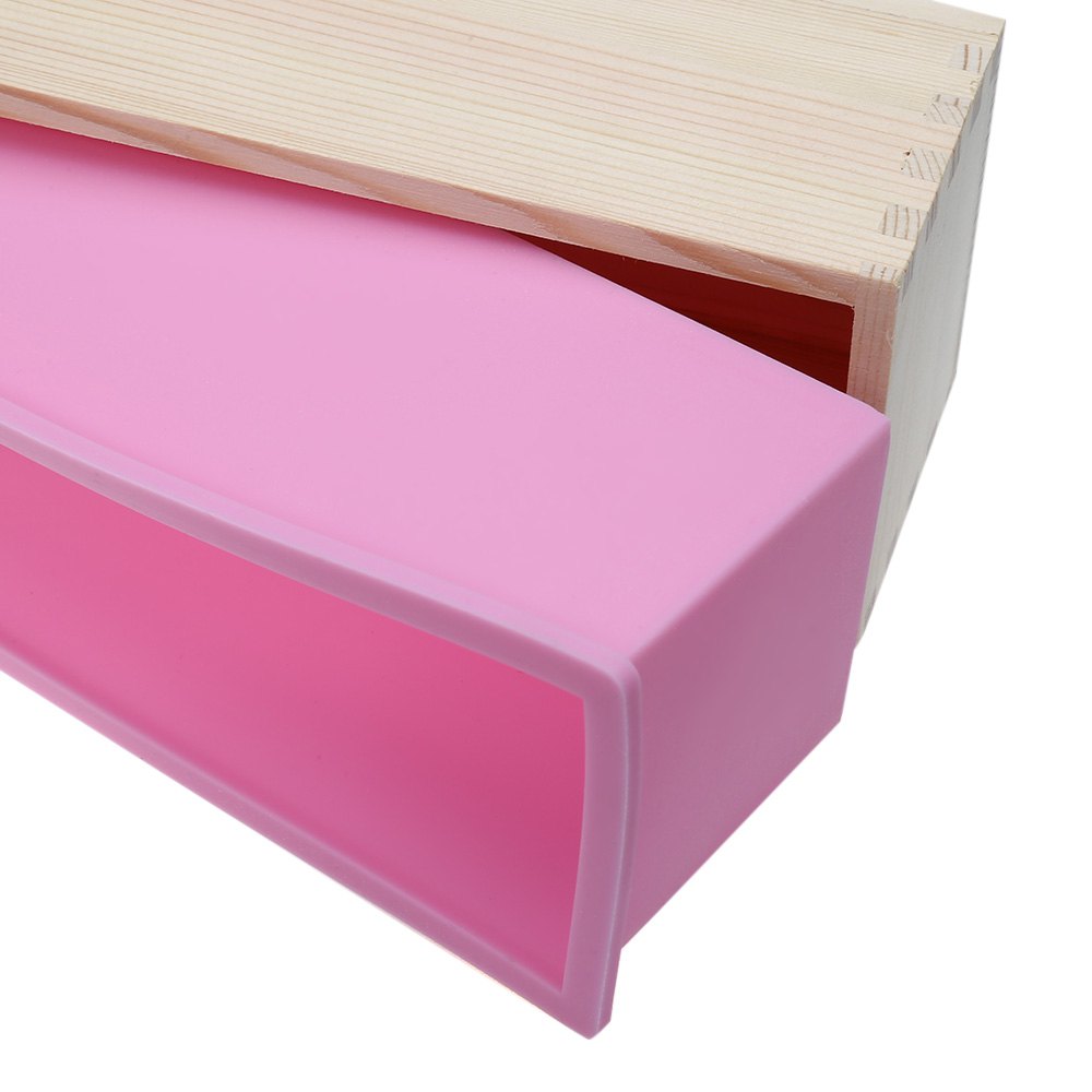 Silicone Soap Loaf Mold Wooden Box DIY Making Tools