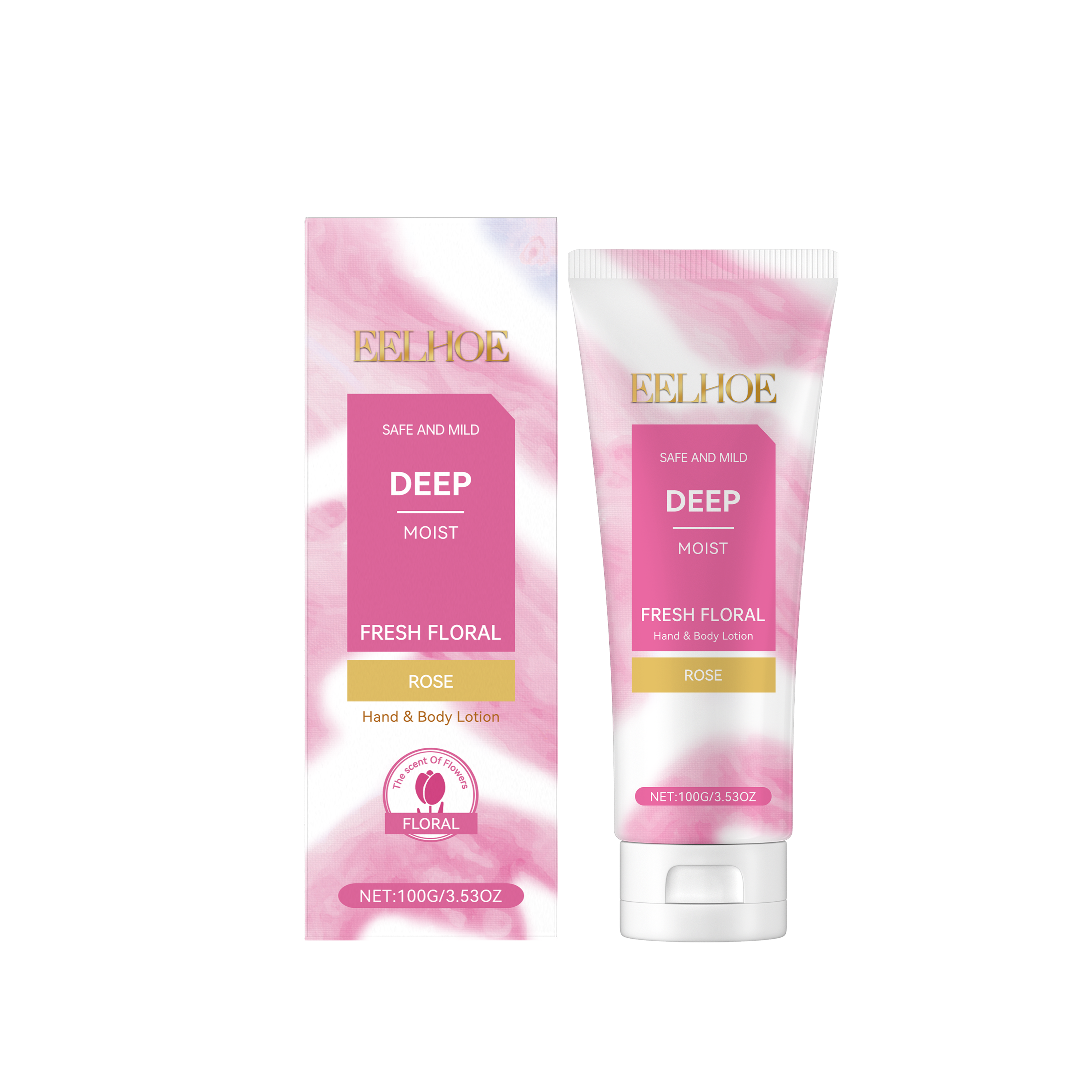 EELHOE Rose Moisturizing Body Lotion Hydrates And Nourishes Body Skin Refreshing And Moisturizing Care Lotion