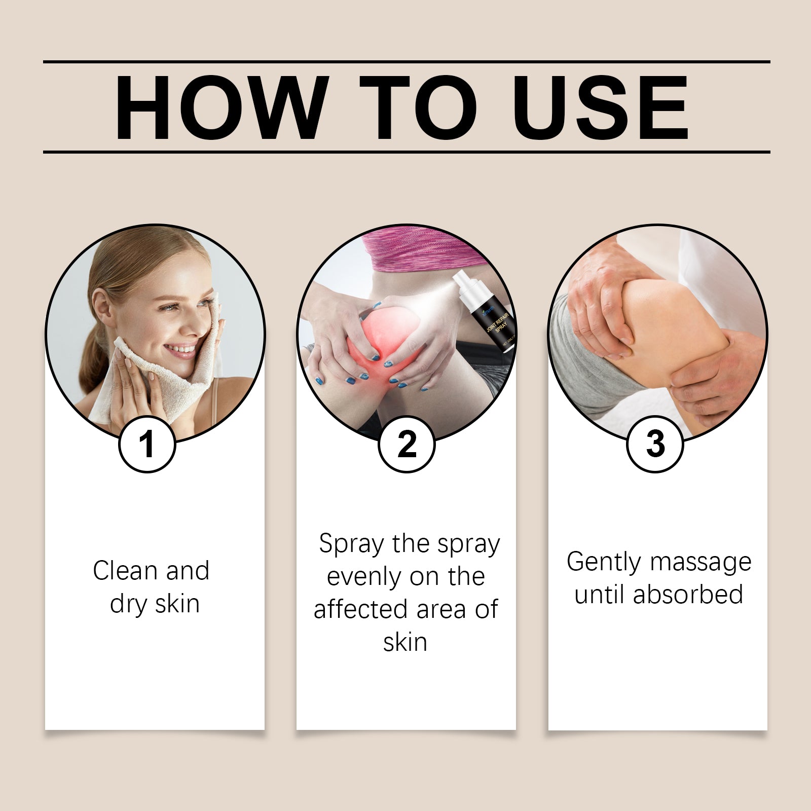 Joint Care Spray, A Massage Treatment Spray For Body Joint Discomfort And Pain For Knees And Lumbar Spine