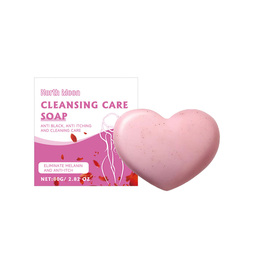 Heart Shape Cleansing Soap Bar For Women Feminine Care
