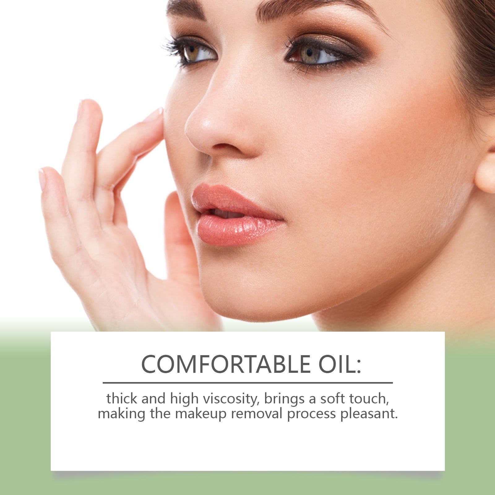 Green Tea Makeup Remover Oil Gently Removes Makeup For Face, Eyes And Lips With Refreshing And Non-Tight Makeup Remover Oil
