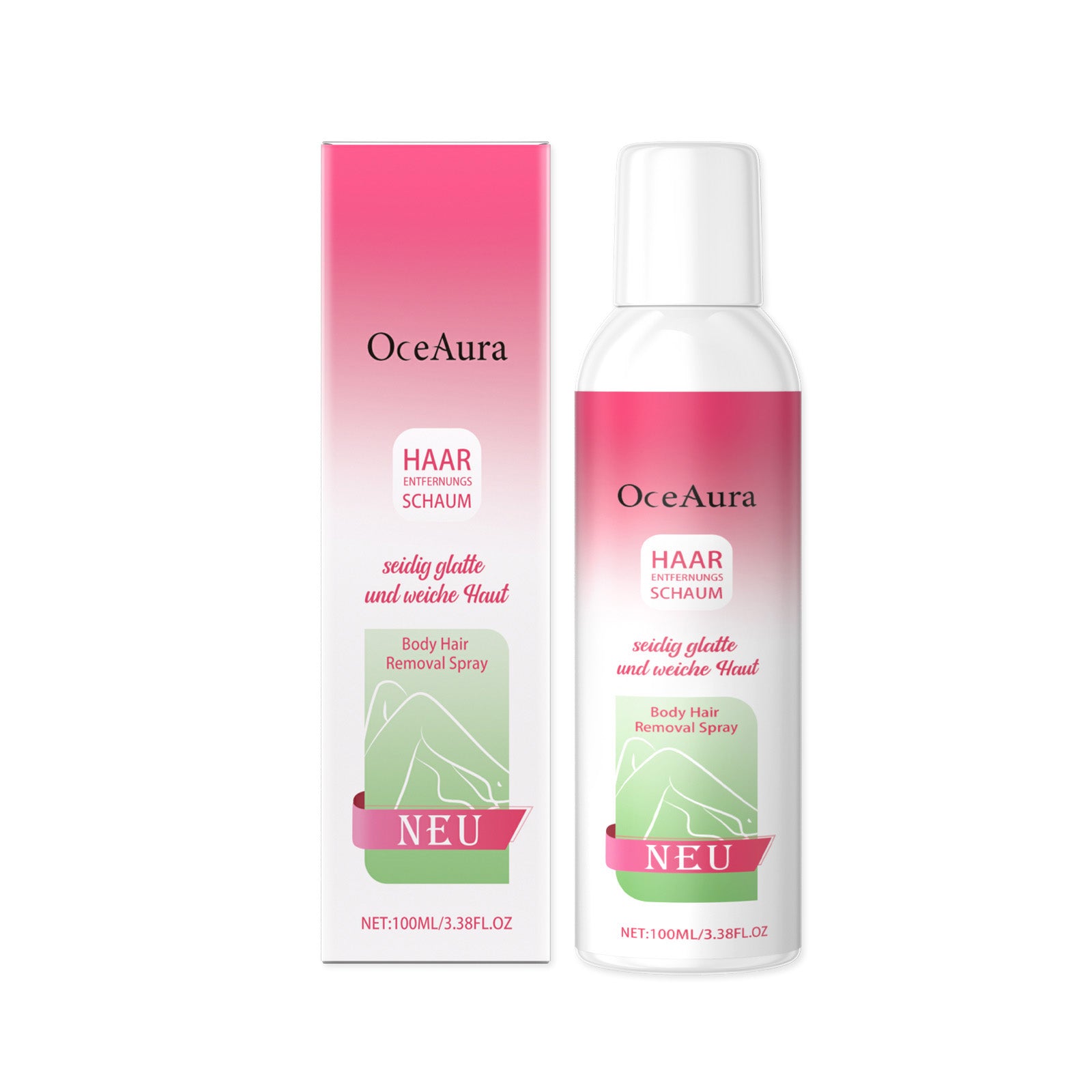 OceAura The Body Hair Removal Spray, Gentle And Relaxed Not Stimulate The Skin Care Hair Clean Hair Removal Spray
