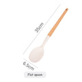 Milky White Silicone Kitchen Set Non-Stick Silicone Kitchen Utensils Cooking Spatula 10-Piece Set With Storage Bucket