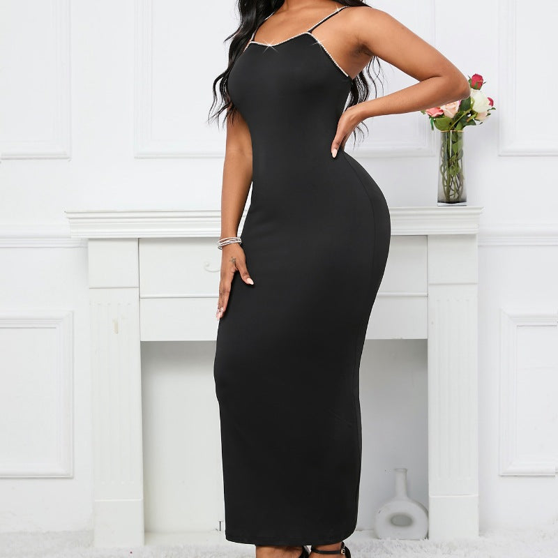 Handmade Beaded Body-Shaping Butt-Lifting Slimming Long Fitted Dress