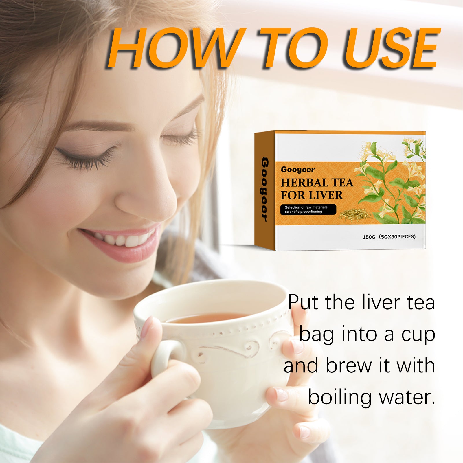 Body Care Tea Relieves Body Discomfort Dry Eyes Tired Skin Dull Cool Tea Bag