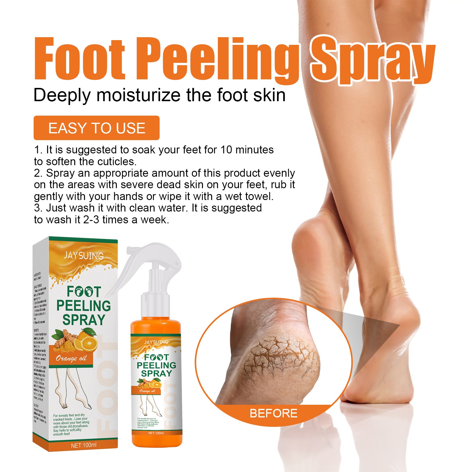 Exfoliating Treatment Spray Deep Clean Exfoliating Dead Skin Whitening And Tender Skin Spray