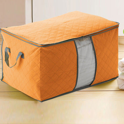 New Large Colorful Bamboo Charcoal Cotton Quilt Storage Bag Color Quilt Storage Clothing Storage Finishing Bag Storage Bag