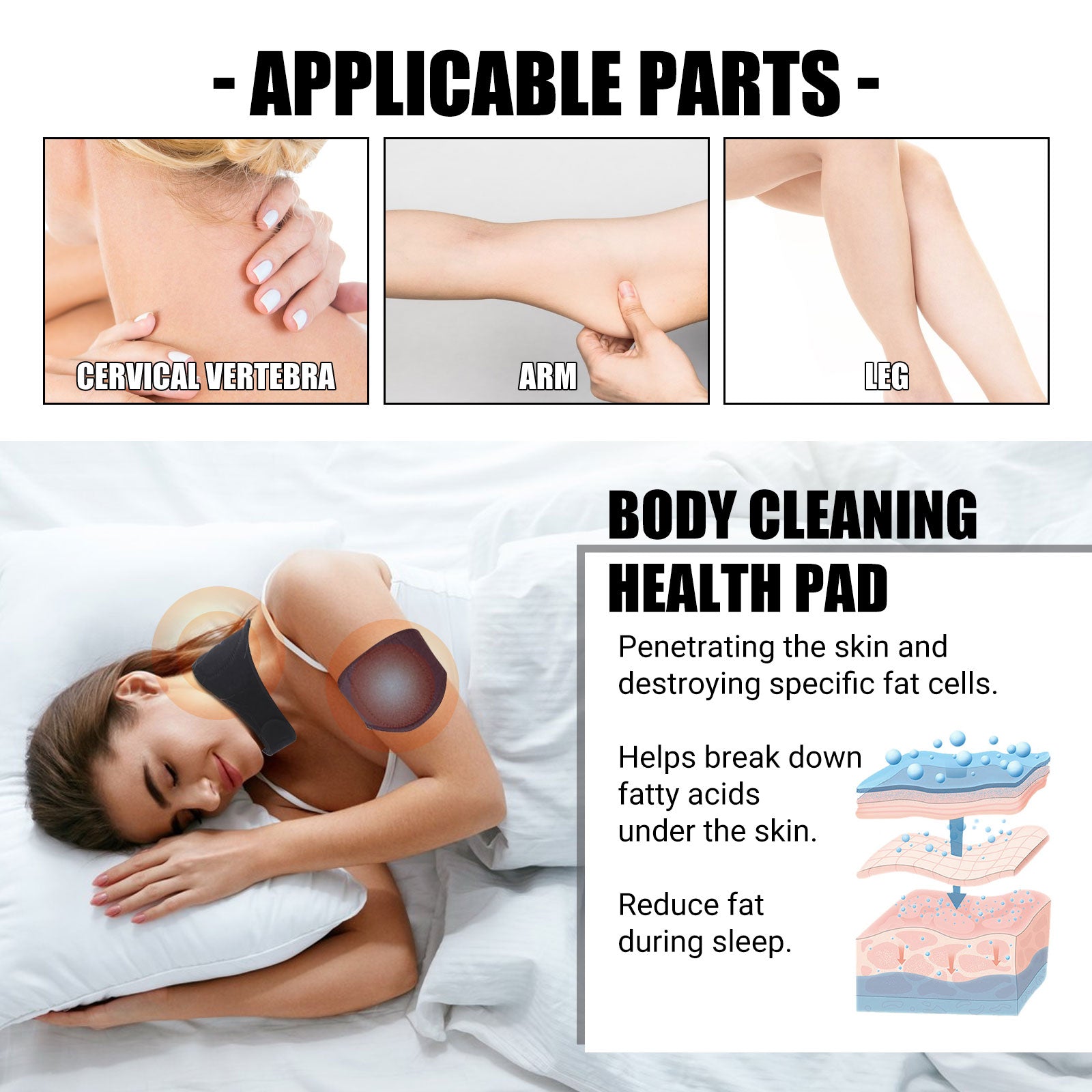 Limpidity Cleaning Health Pad, Toning And Firming Skin Slimming Care Pad