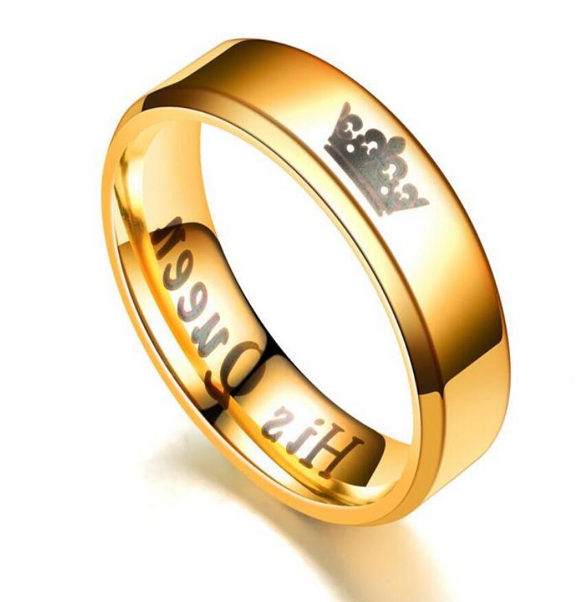 Her King his Queen Crown couple Ring