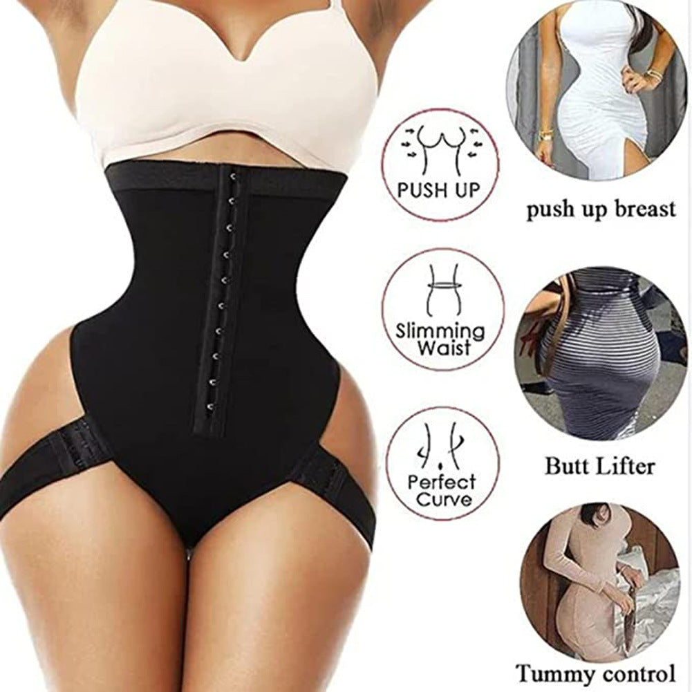 Women's Body Sculpting Pants Plus Fat Increase Breasted High Waist And Hip Artifact Waist And Hip Pants