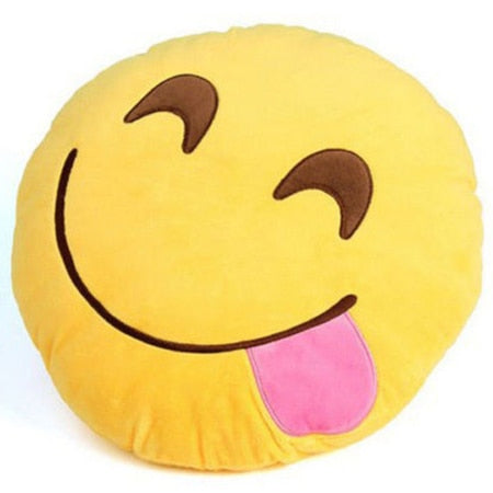 30cm Face Emoji Pillow Round Cushion For Sofa Car Seat Home Decorative Cushions