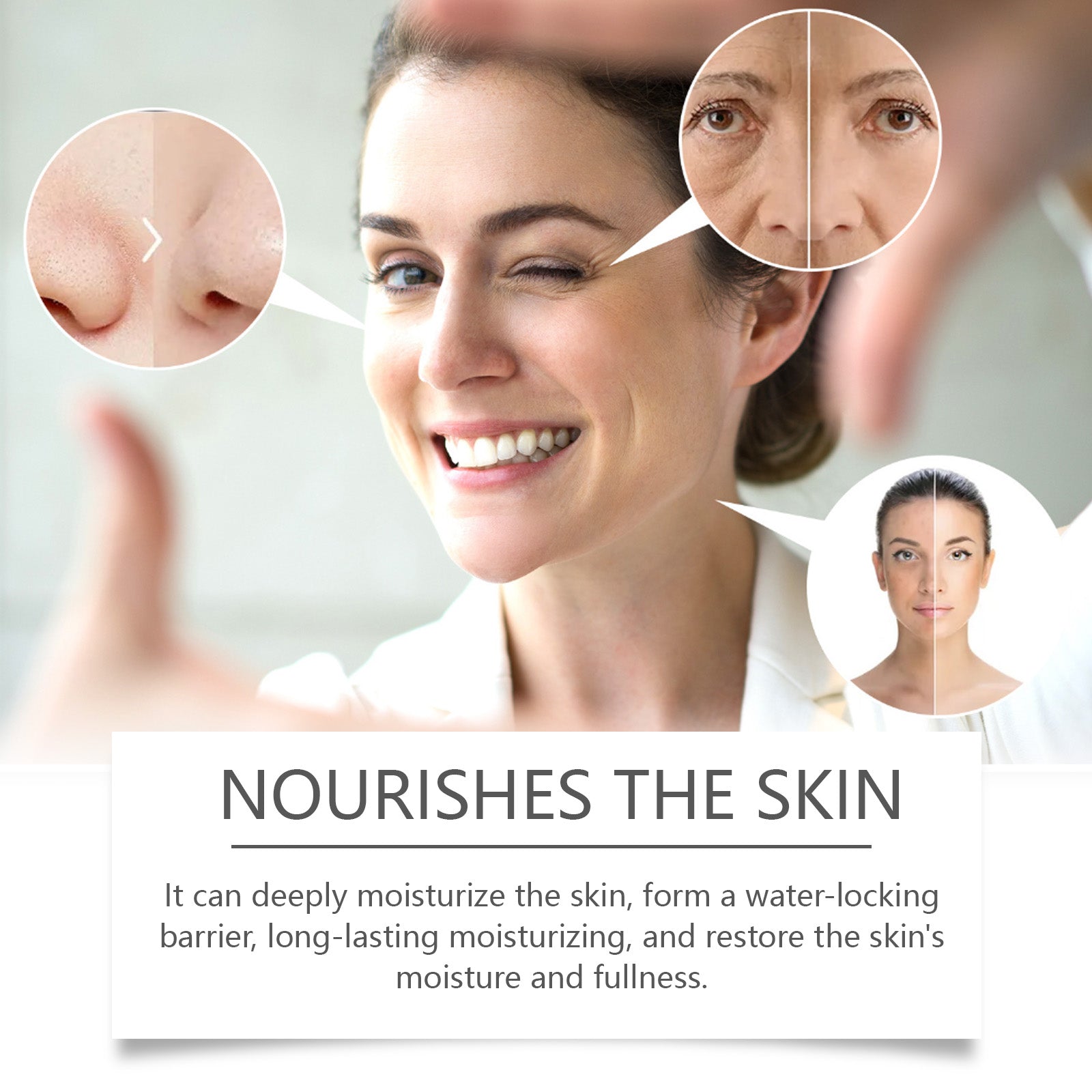 OUHOE Gold Facial Cleansing Mask, Moisturizing Daily Skin Care Moisturizing Facial Tear Hydrating Mask