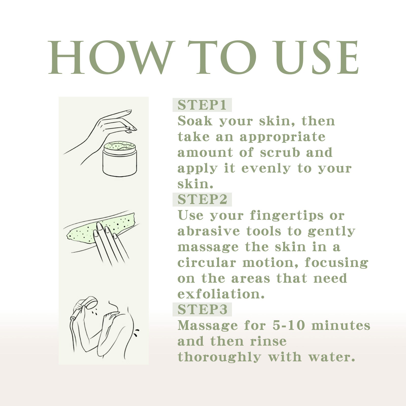 Avocado Ice Cream Scrub, Full Body Cleanse Exfoliating Dead Skin Shower Refresh Body Scrub