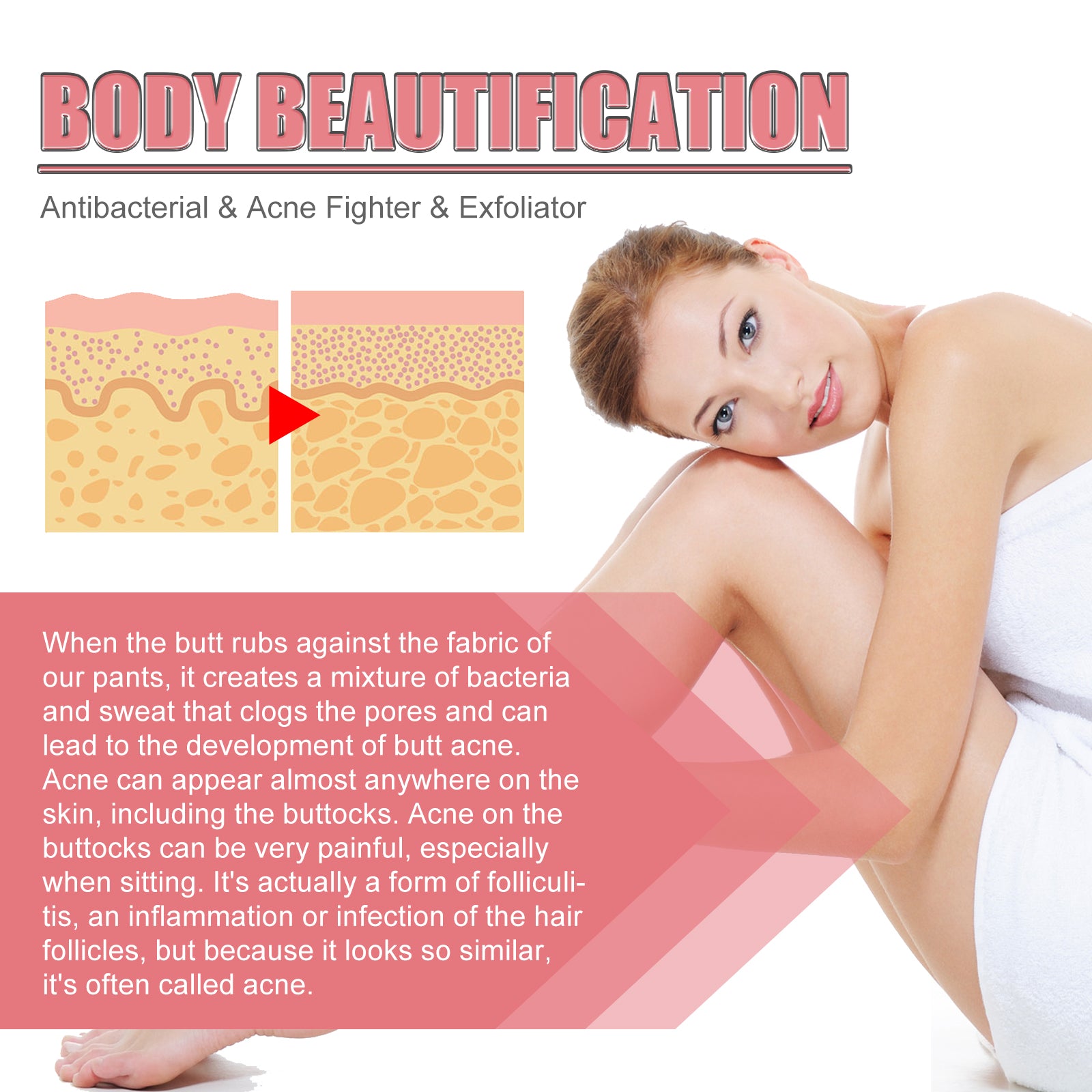 Exfoliating Body Soap, Removes Acne Exfoliating Lightens Acne Mark And Moisturizes Skin Cleansing Soap