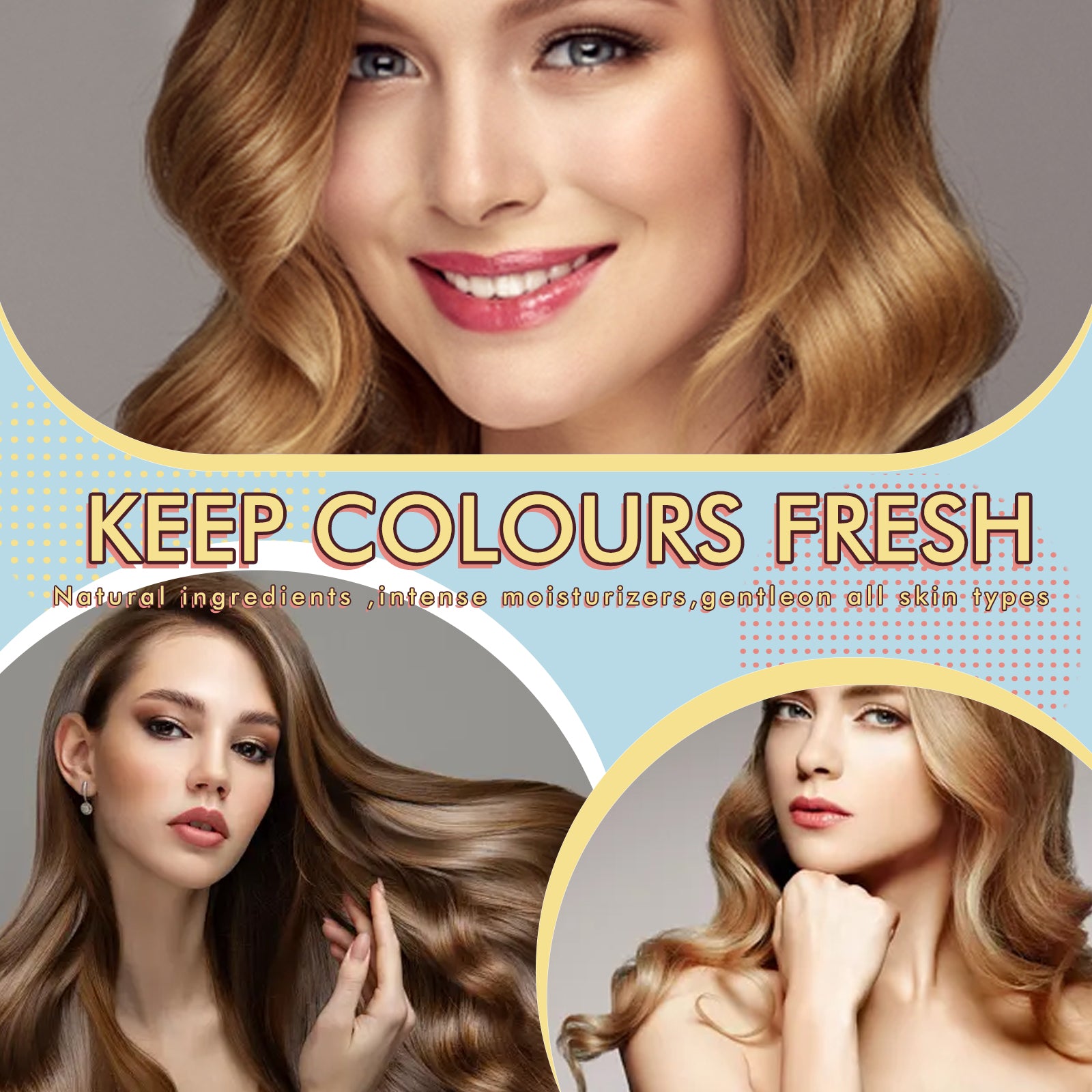 Hair Curling Set, Moisturizing Curly Hair Styling Curly Styling Moisturizing Leave-In Hair Care