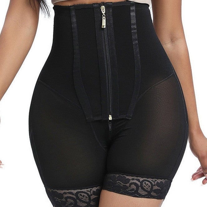High-Waisted Button-Zip Tummy Control Pants  Body-Shaping and Butt-Lifting Pants