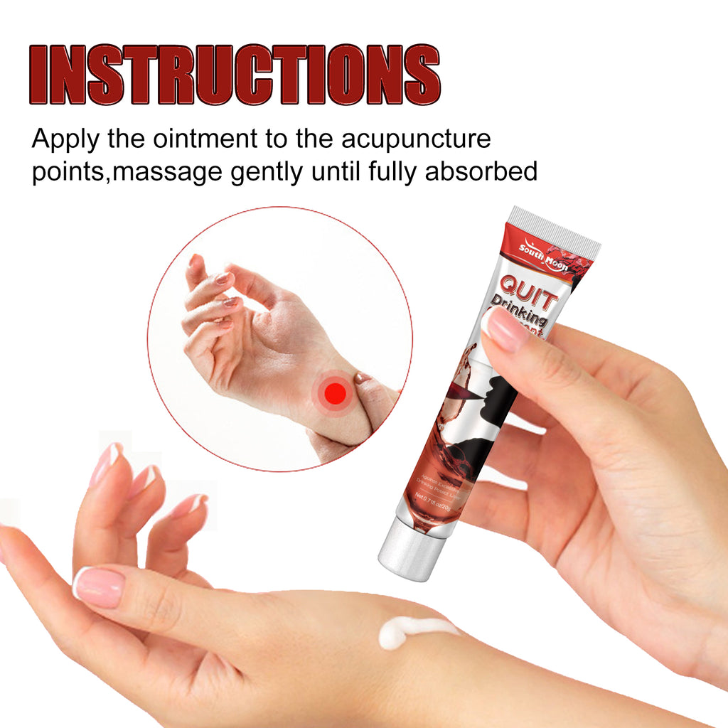 South Moon Quit Drinking Ointment, Relieve Hangover Nausea Fatigue Discomfort Topical Body Care Cream